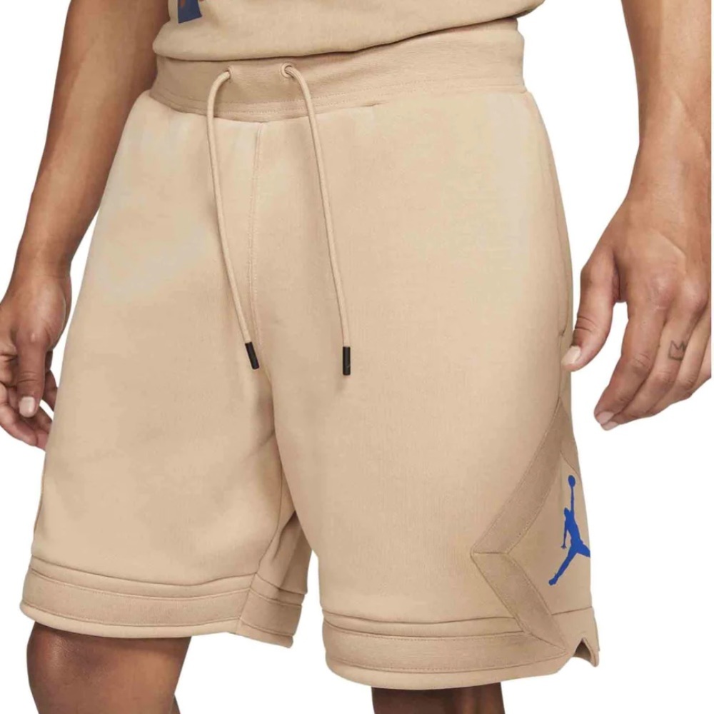 Jordan Essential Fleece Diamond Shorts - Beige Tan